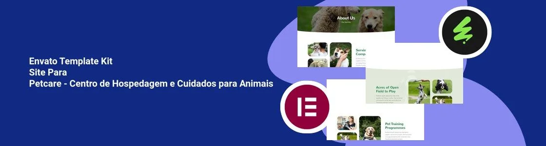 Wordpress completo template kit site para petcare centro de hospedagem e cuidados para animais 4RAUEW8