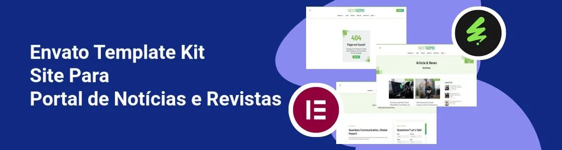 Wordpress completo template kit site para portal de noticias e revistas NCHB7GR