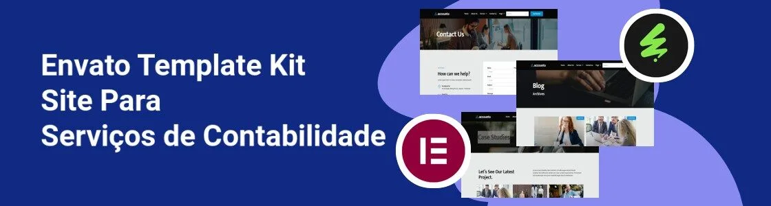 Wordpress completo template kit site para servicos de contabilidade EDFKFML