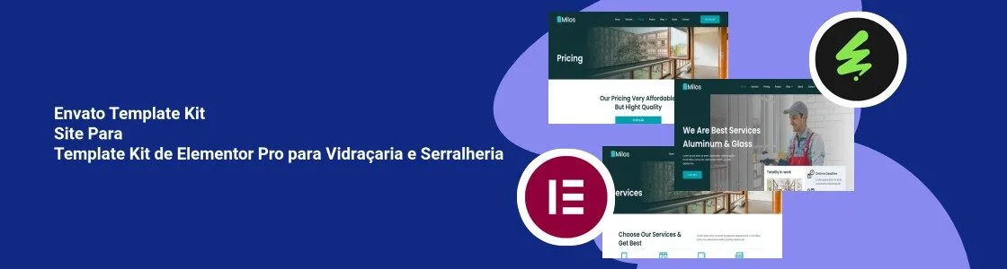 Wordpress completo template kit site para template kit de elementor pro para vidracaria e serralheria 9FFRMJ9